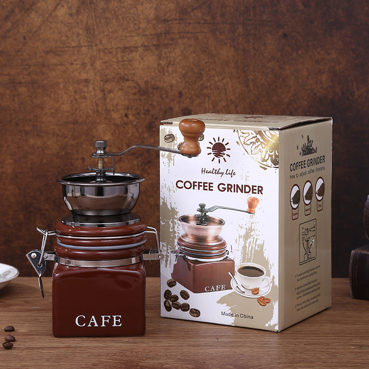 Handkaffeemühle mit CNC-Mahlwerk und Bürste