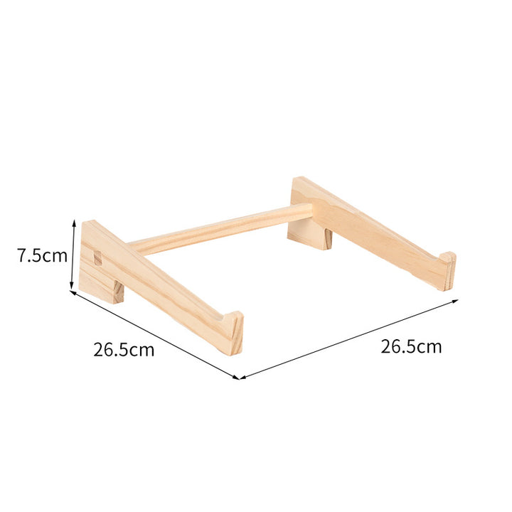 Holz-Laptop-Ständer mit Schreibtisch-Organizer