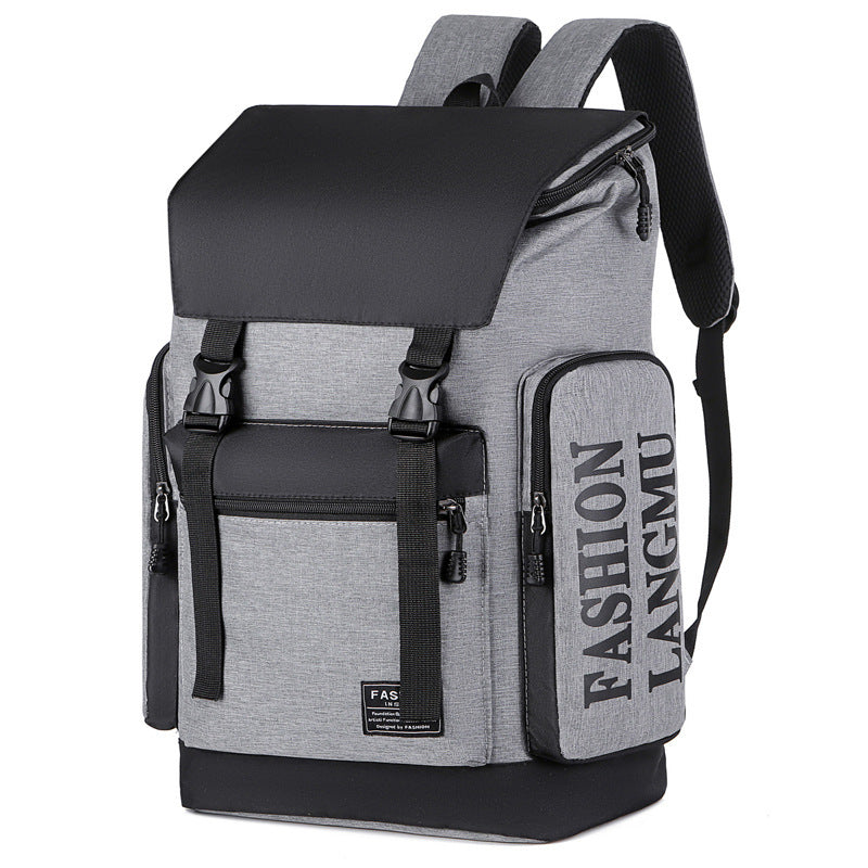 Herren-Rucksack aus Canvas, bis 16-Zoll-Laptop, atmungsaktiv