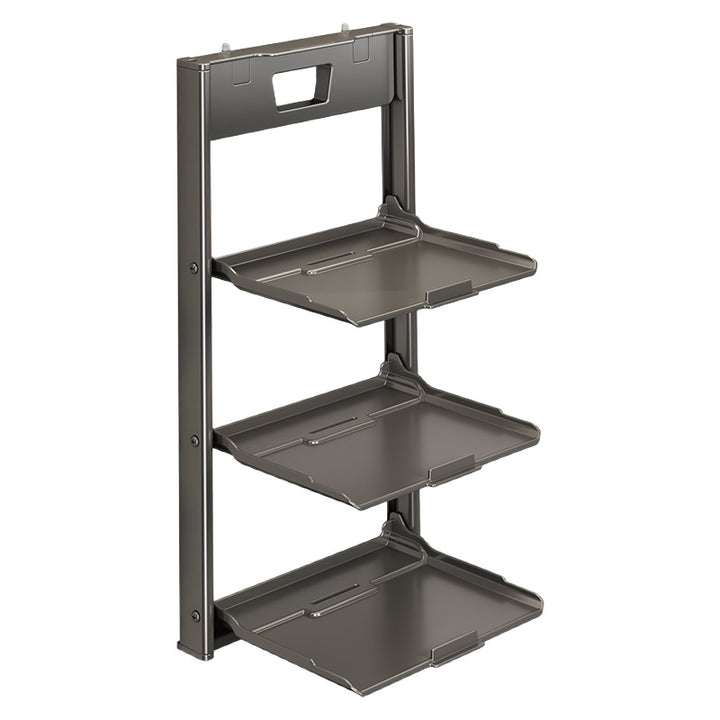 Klappbares Wandregal für Speisevorbereitung, Aluminium