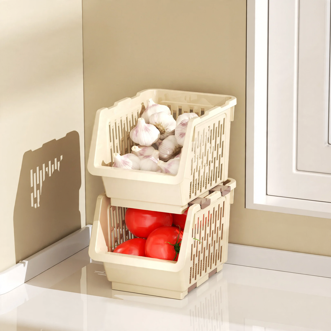 Stapelbare Aufbewahrungsbox aus PET, Modell 26YM.7465