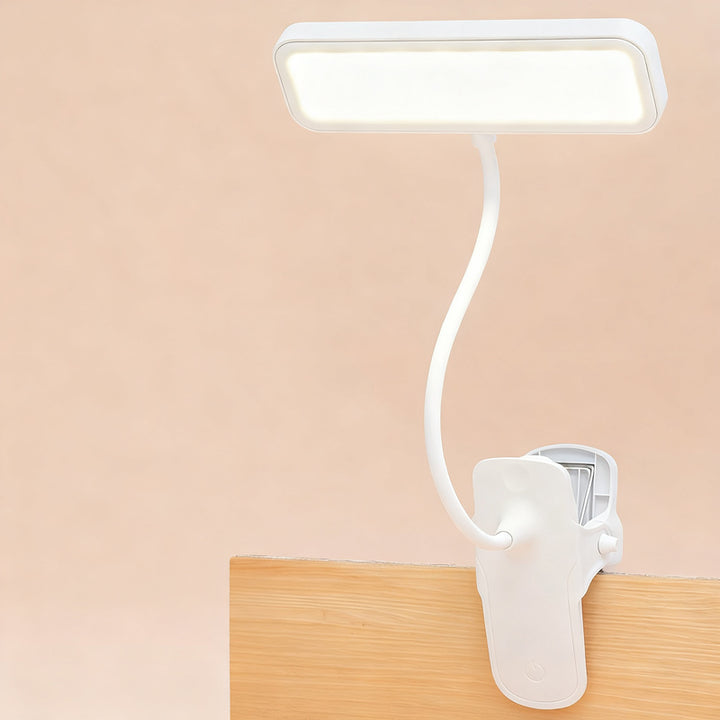 LED-Klemmleuchte mit Augenschutz zum Lernen