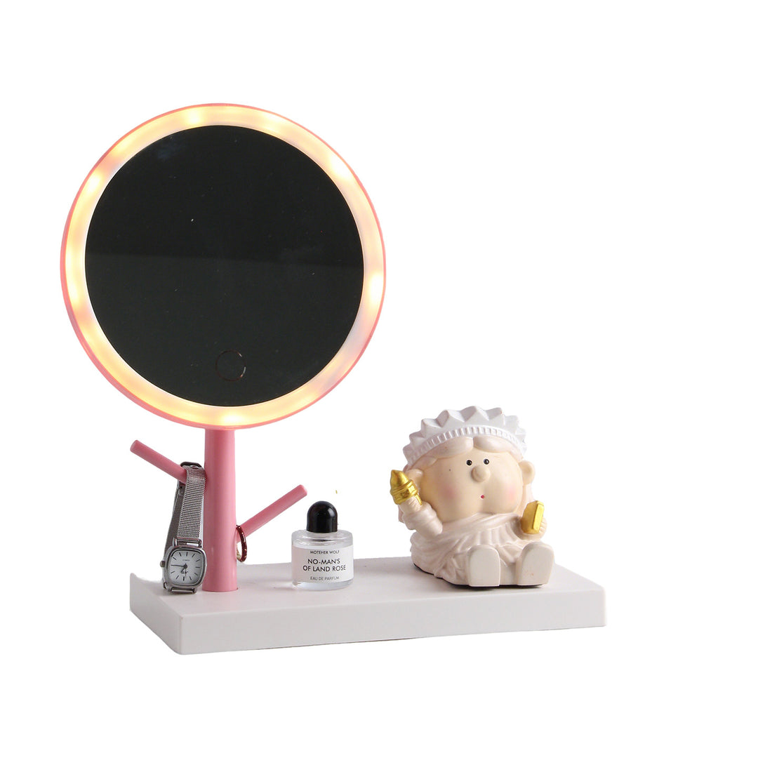 LED-Kosmetikspiegel mit Handyhalter