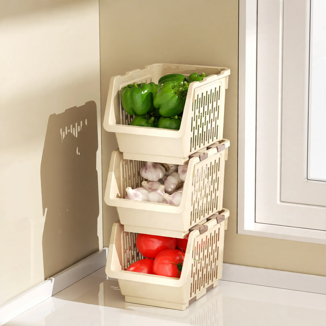 Stapelbare Aufbewahrungsbox aus PET, Modell 26YM.7465