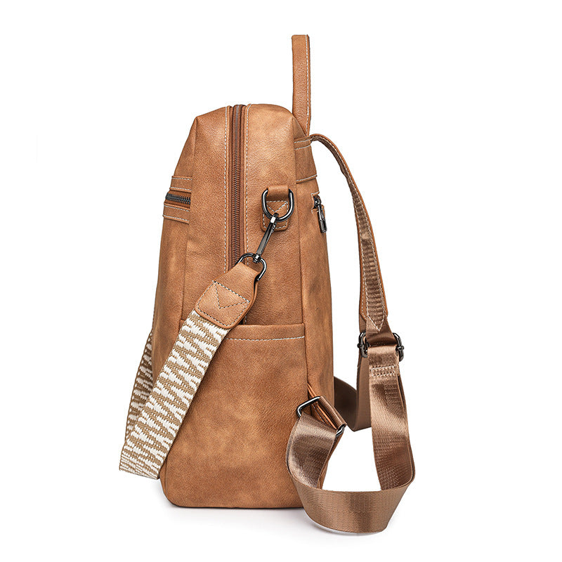Rucksack aus PU-Material, mehrere Trageweisen