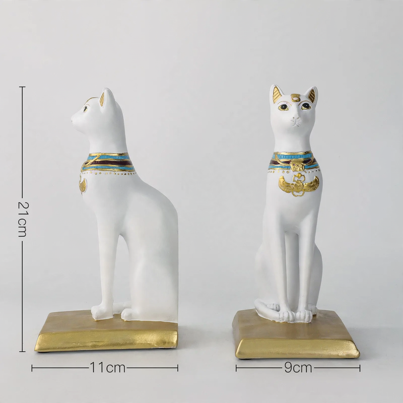Ägyptische Katzenfigur, Kunstharz