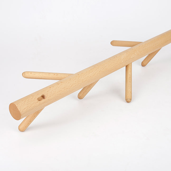 Holz-Wandgarderobe in Baumform, nordisches Design