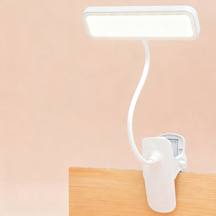 LED-Klemmleuchte mit Augenschutz zum Lernen