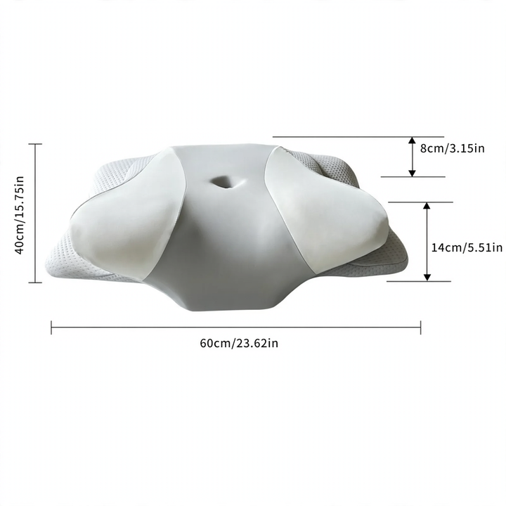 Nackenstützkissen aus Gedächtnisschaum, Schmetterlingsform