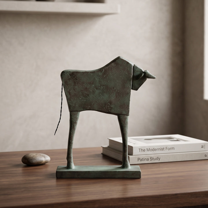 Tierskulptur aus Harz, Pferd oder Rind