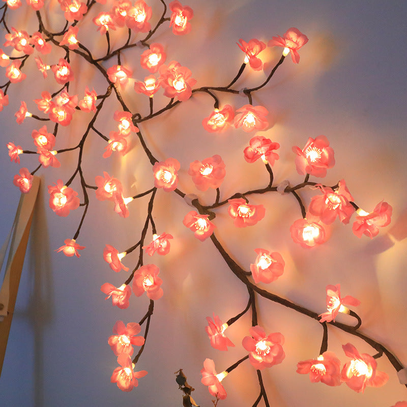 LED-Dekoleuchte mit Kirschblüten-Design