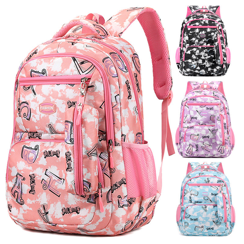 Rucksack, 36–55 L, Streifenmuster, bis 16 Zoll