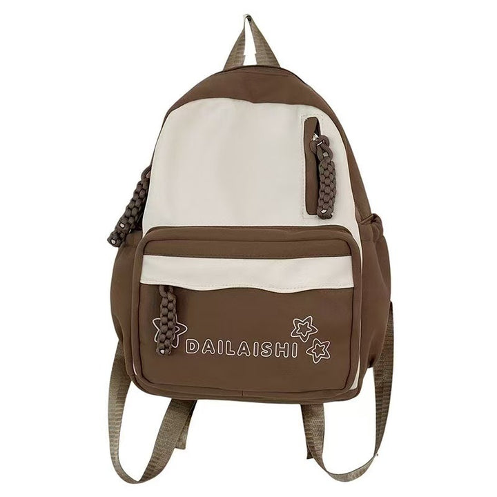 Nylon-Rucksack, atmungsaktiv, Uni-Farben