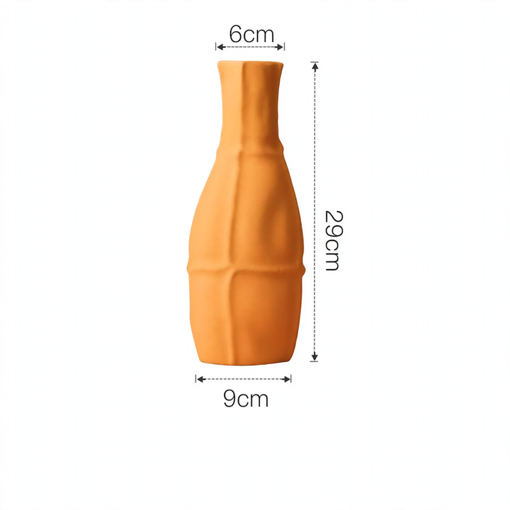 Geometrische Keramik-Vase im Nordischen Stil
