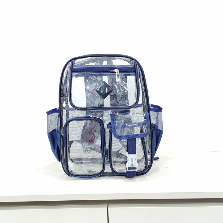 Rucksack aus Nylon, transparent, bis 15 Zoll, strapazierfähig