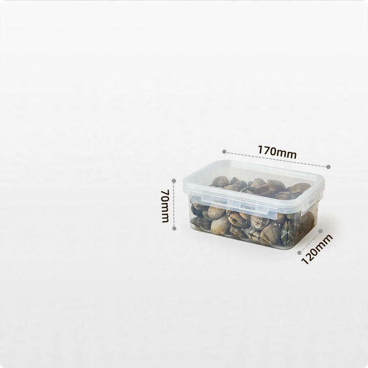 Frischhalteboxen aus Kunststoff, 200–900 ml