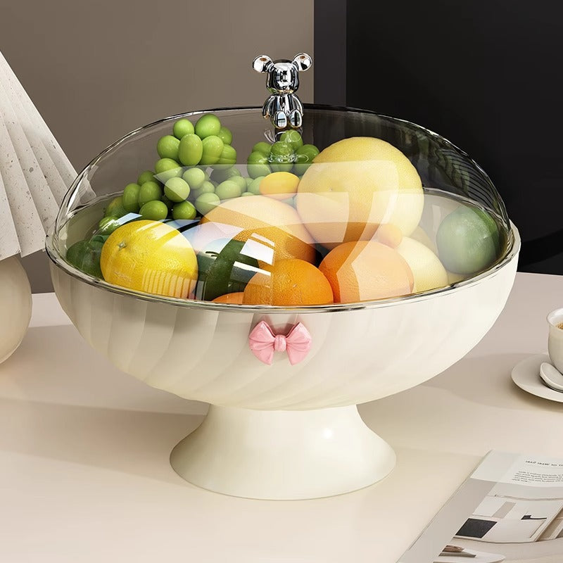 Obstschale aus Kunststoff, einfarbig, modern