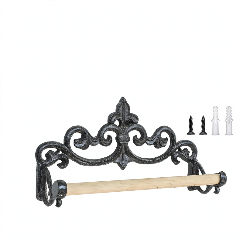 Wandhalter aus Gusseisen für Handtücher und Papier