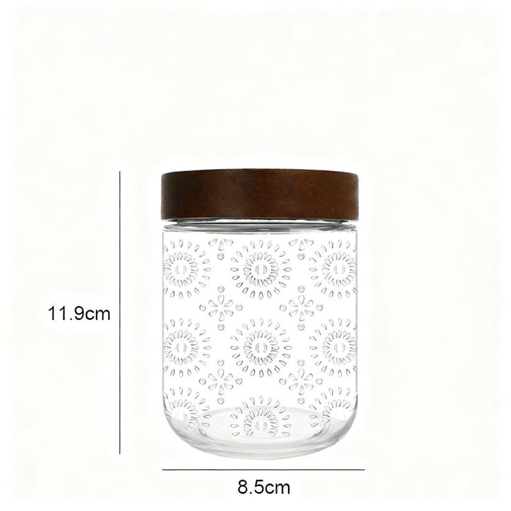 Glasdose mit Deckel, 500 ml
