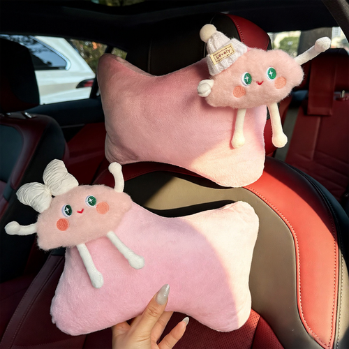Flauschiges Auto-Nackenkissen mit Wolkenmuster