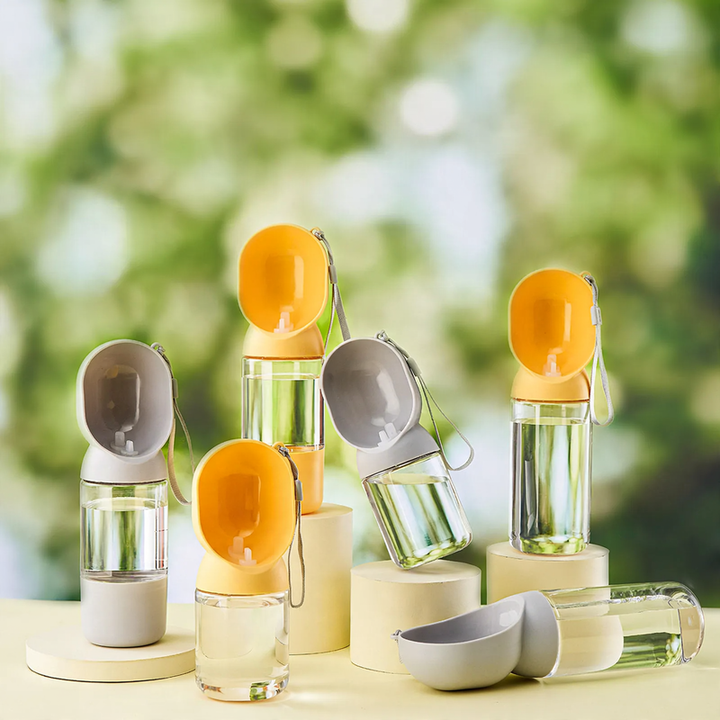 Wasser- und Futternapf für Haustiere, 2-in-1