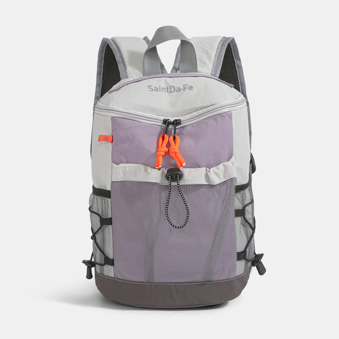 Damen-Rucksack, bis 20 L, Nylon, Patchwork-Design