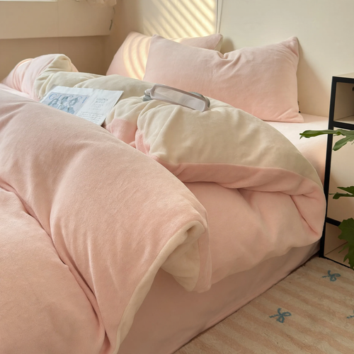 Milchfaser-Bettwäsche-Set, Winter, doppellagig