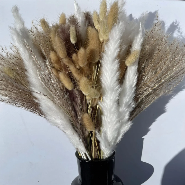 Trockenblumenbund, Pampas und Naturmaterialien