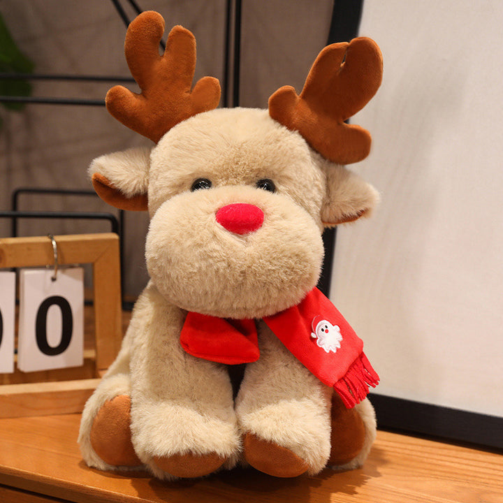 Weihnachts-Plüschtiere, Hirsch und Weihnachtsmann