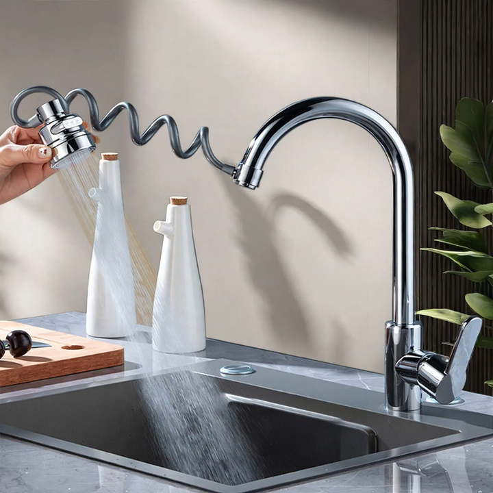 Ausziehbarer Wasserhahn-Aufsatz, 360° drehbar