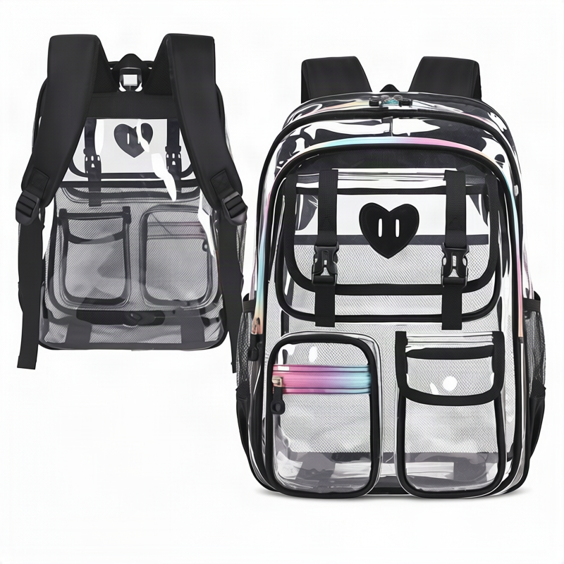 Transparenter PVC-Rucksack, wasserfest