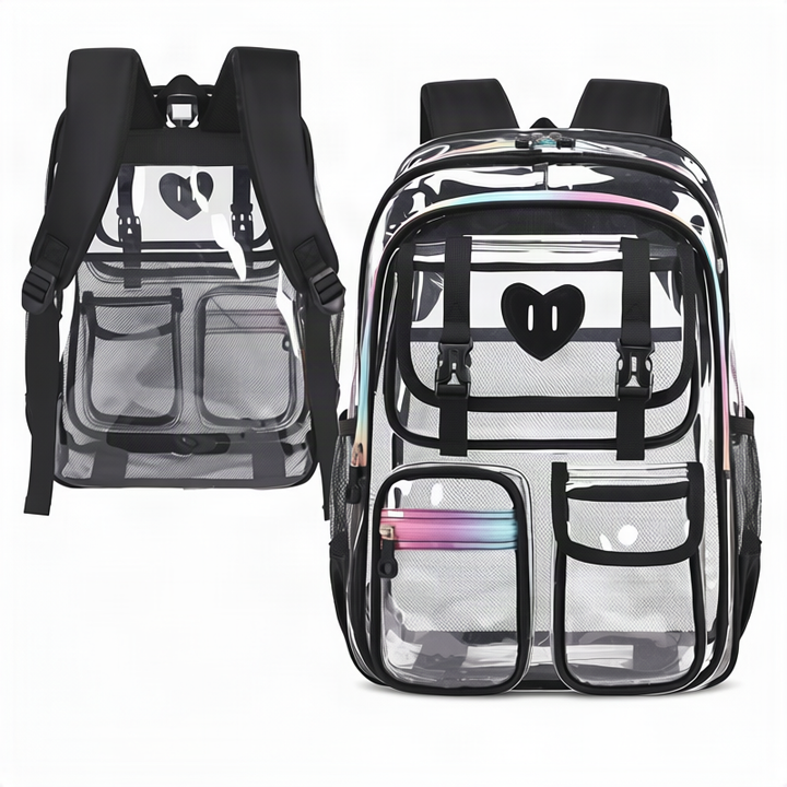 Transparenter PVC-Rucksack, wasserfest