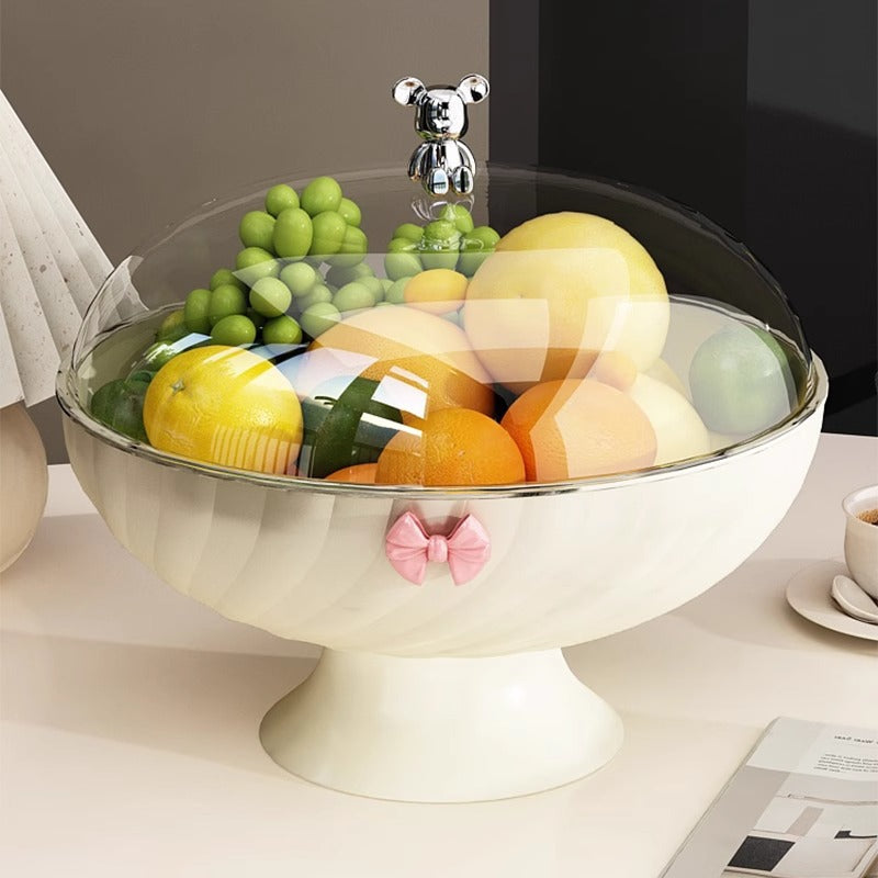 Obstschale aus Kunststoff, einfarbig, modern