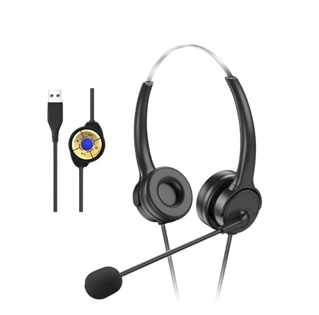 白恩DH800呼叫中心话务员电销外呼客服头戴电脑手机电话耳机耳麦