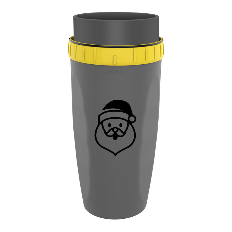 Tragbarer Trinkbecher mit Strohhalm, 300 ml