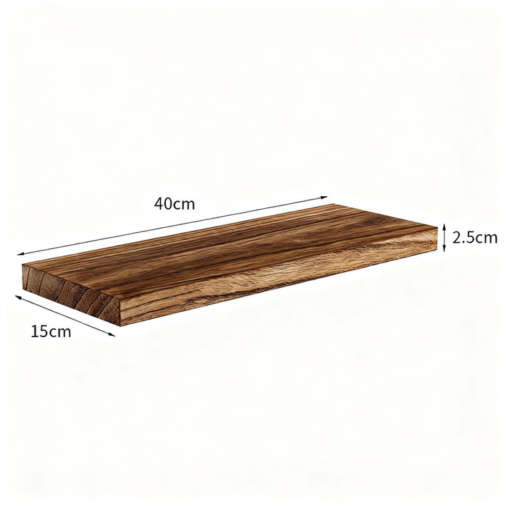 Wandregal aus Holz, schwebend