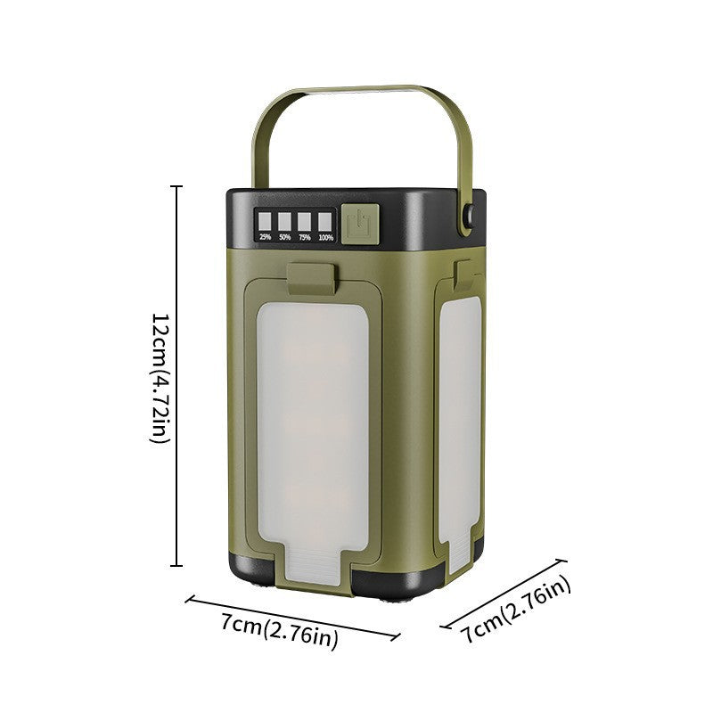 LED-Campinglampe mit Solarladung, faltbar