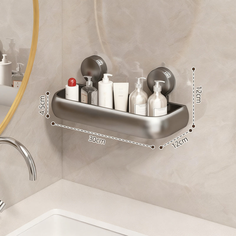 Badezimmer-Regal mit Saugnapf, höhenverstellbar