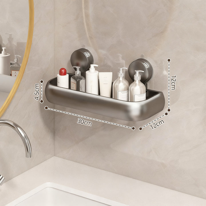 Badezimmer-Regal mit Saugnapf, höhenverstellbar