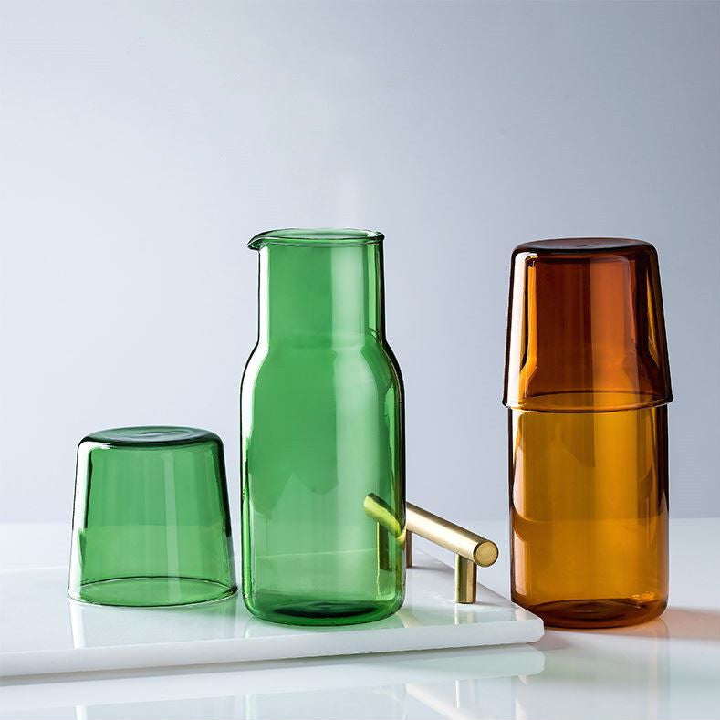 Glaskanne mit Glas, hitzebeständig