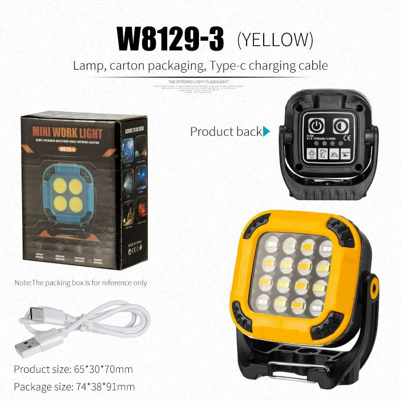 Mini-Campinglampe mit LED und Schlüsselanhänger