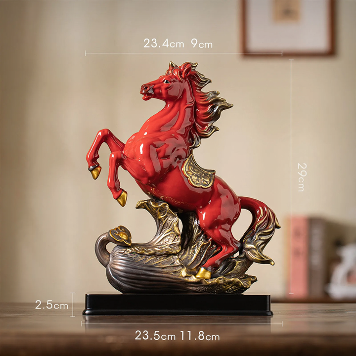 Keramik-Pferdefigur, chinesischer Stil