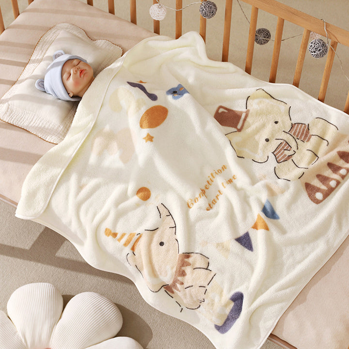 Babydecke aus Korallenfleece, 80×80 cm