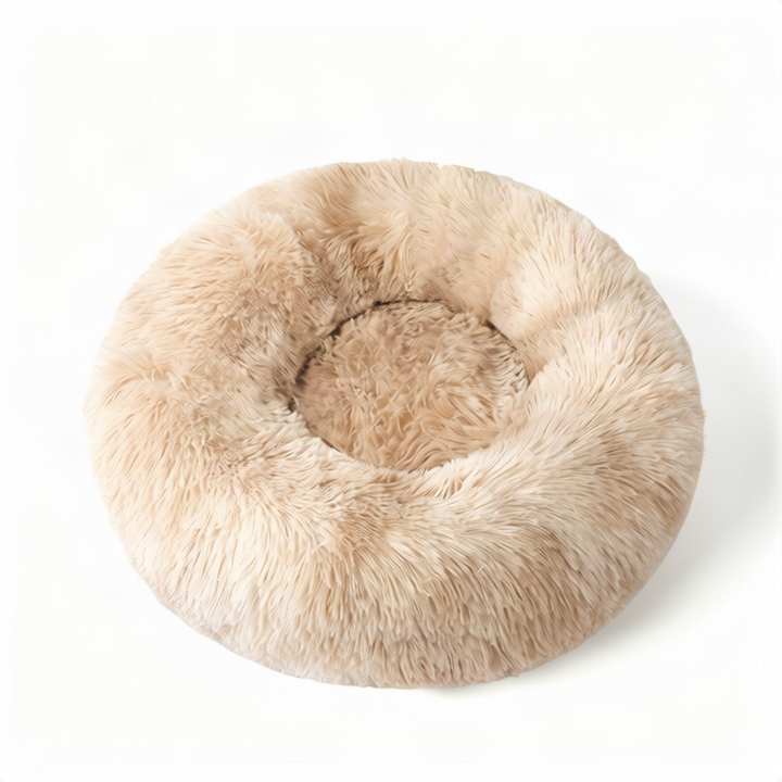 Flauschiges Katzenbett, rund, wärmend