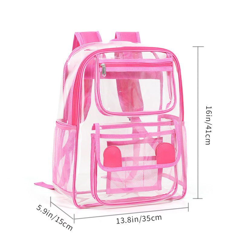 Transparenter PVC-Rucksack, wasserdicht