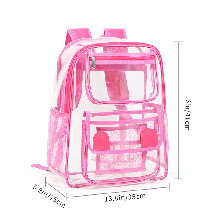 Transparenter PVC-Rucksack, wasserdicht