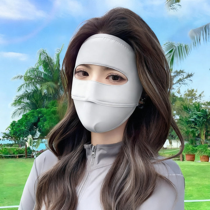 Gesichtsmaske mit UV-Schutz und Windschutz