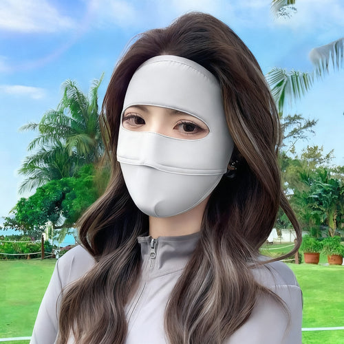 Gesichtsmaske mit UV-Schutz und Windschutz