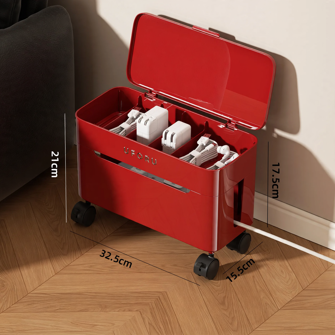 Kabelorganizer mit Rollen, doppellagig, Modell DD2626