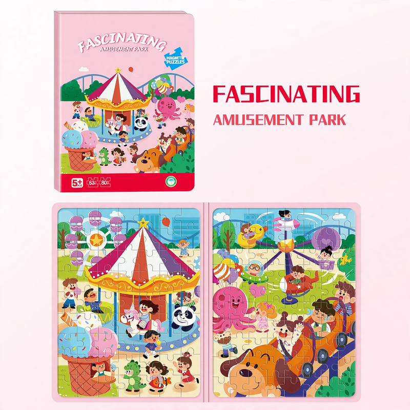 Holz-Puzzle-Set Little Explorer, 6 Motive